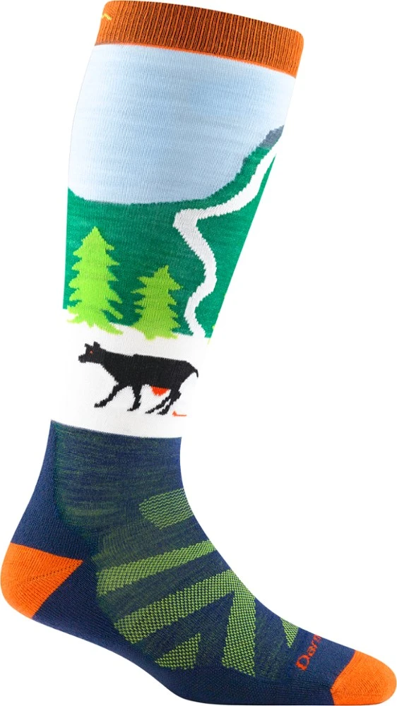 Darn Tough Pow Cow Ski and Snowboard Socks - Kids' 1 Darn Tough Pow Cow Ski and Snowboard Socks - Kids'