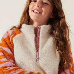 Athleta So Snug Sherpa Half-Zip Pullover - Girls' -Active Pedal Shop 0fd8d686 1415 455c bafe 01017f99b3d3