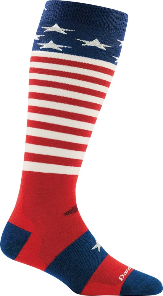 Darn Tough Captain Stripes Over-the-Calf Lightweight Ski and Snowboard Socks - Kids' 1 Darn Tough Captain Stripes Over-the-Calf Lightweight Ski and Snowboard Socks - Kids'