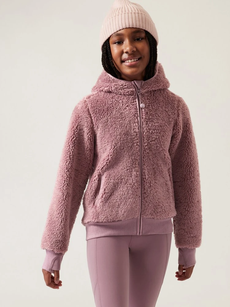 Athleta So Snug Sherpa Fleece Jacket - Girls' 8 Athleta So Snug Sherpa Fleece Jacket - Girls' - Image 8