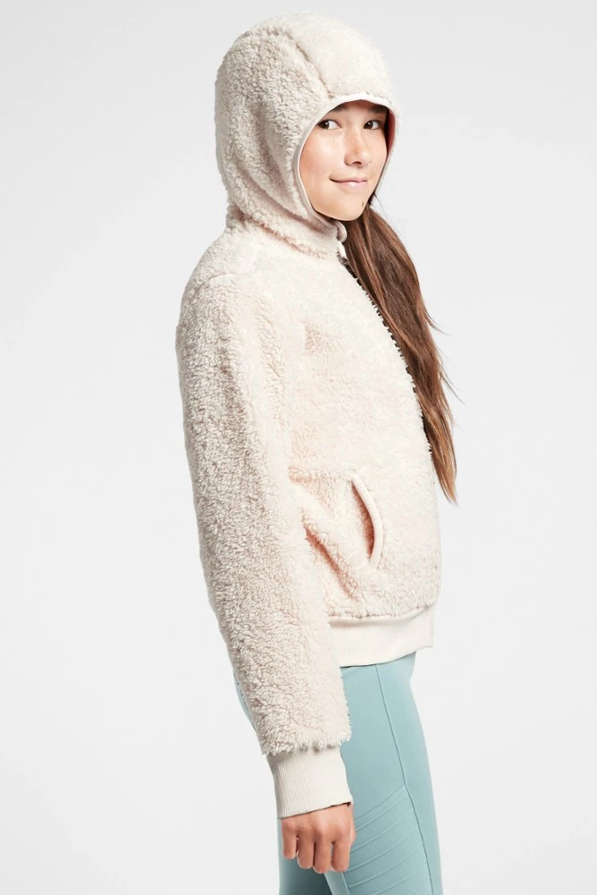 Athleta So Snug Sherpa Fleece Jacket - Girls' 3 Athleta So Snug Sherpa Fleece Jacket - Girls' - Image 3